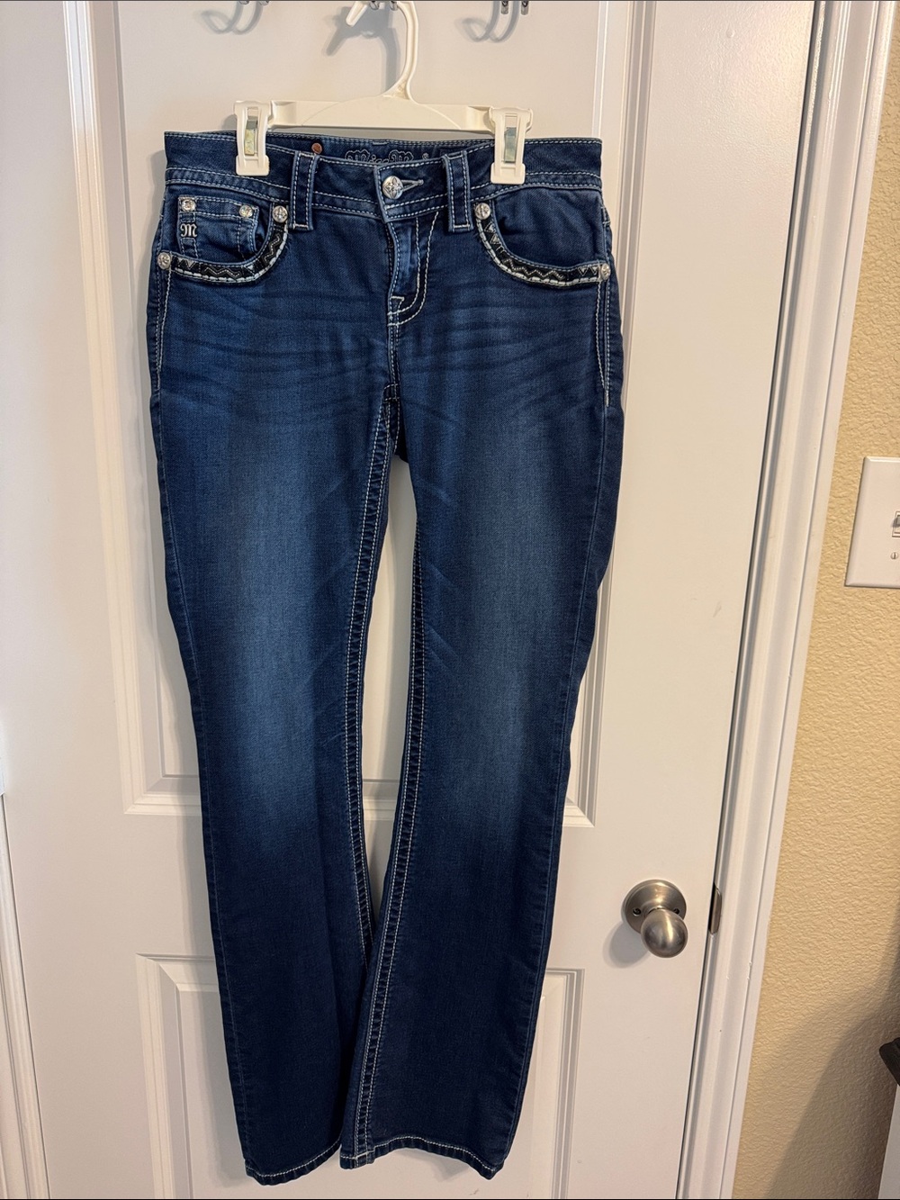 Miss Me Dark Indigo Straight-Leg Jeans